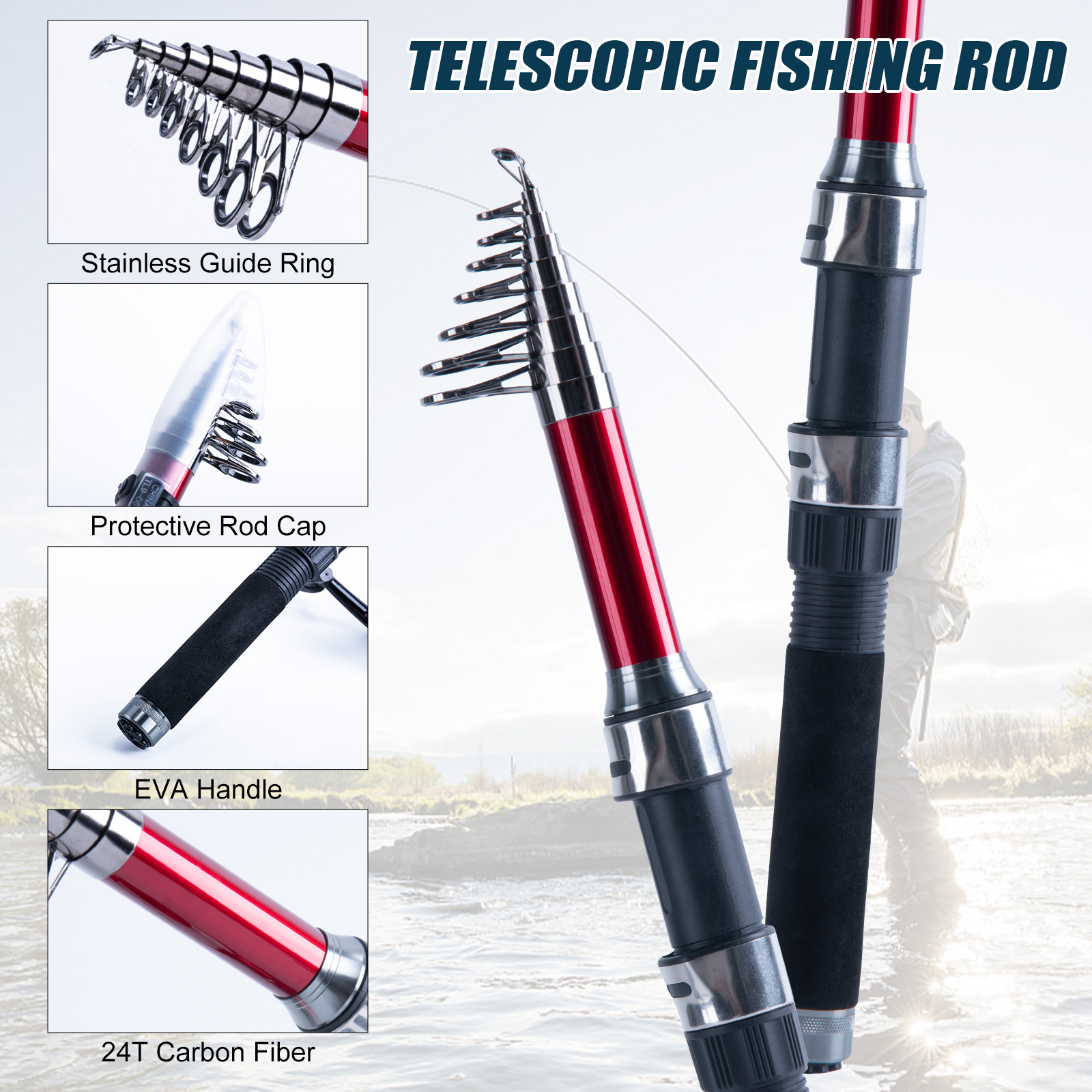 Goture Telescopic Fishing Rod  - Fishing Rod Combo review and price