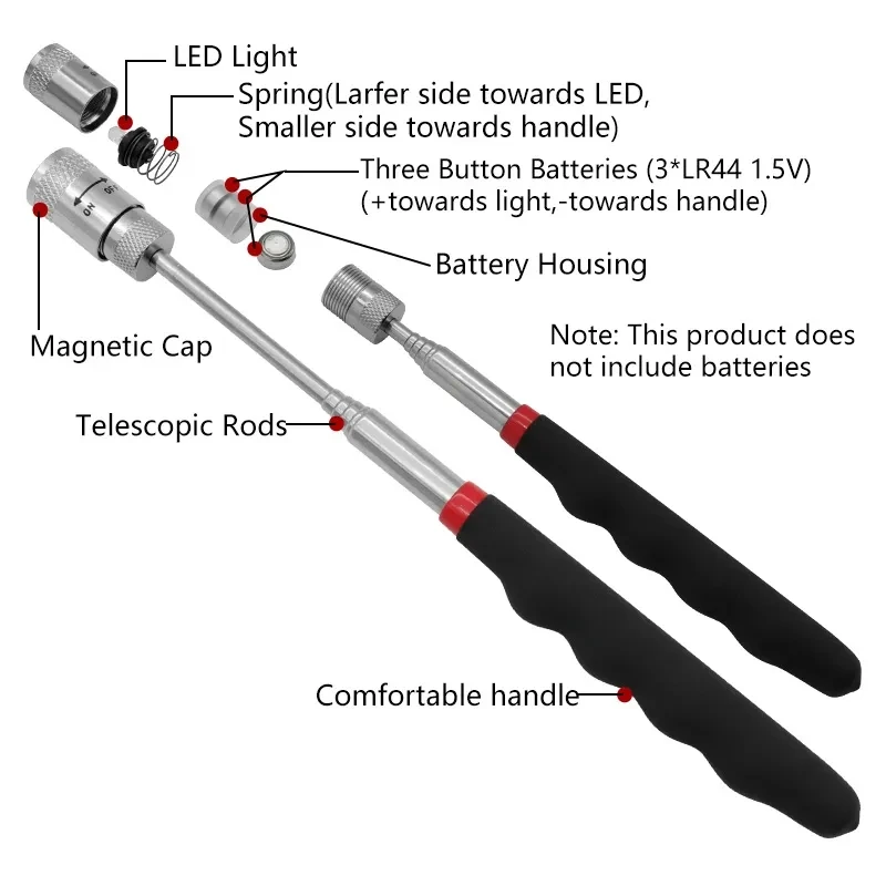 Telescopic Magnetic Pen with L - Fishing Rod Telescopic review and price