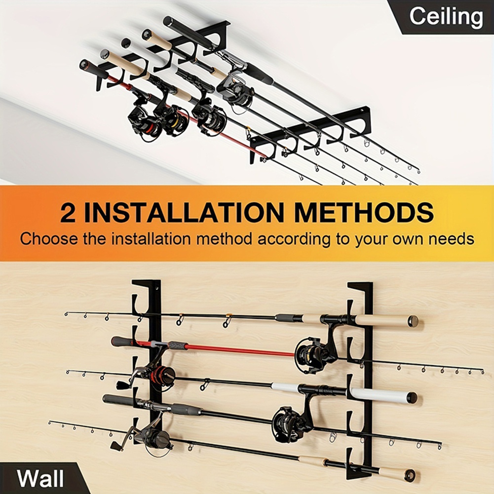 B48B-Wall/Ceiling Mount Fishin - Fishing Rod Rack review and price