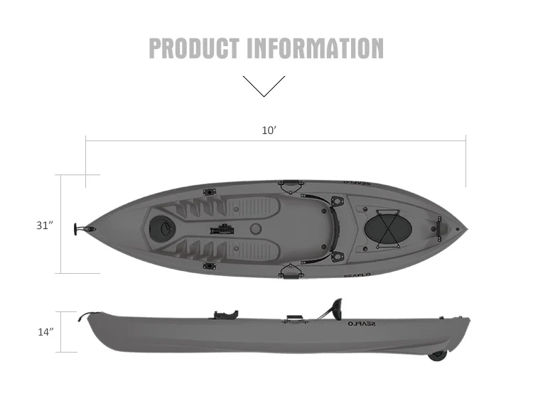 10ft 1 Person HDPE Plastic Boa - Fishing Rod Boat review and price