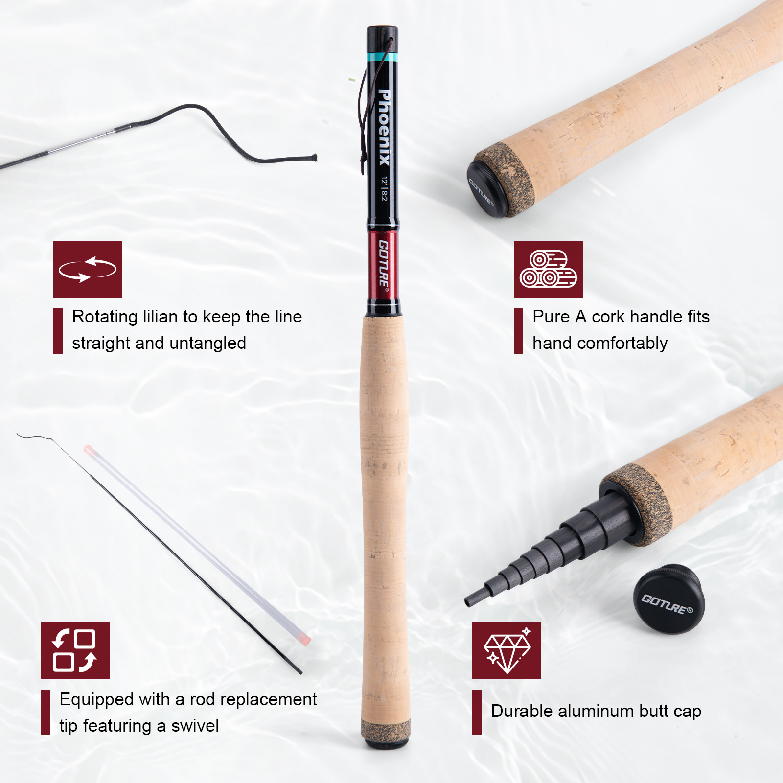 Goture Fishing Rod Combo Fly F - Fishing Rod Fly review and price