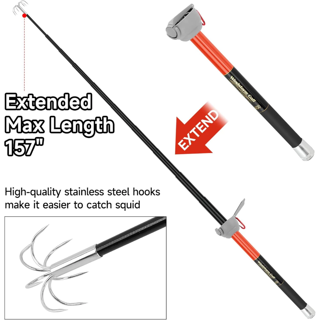 SANLIKE Fishing-Squid Gaff 3M/ - Fishing Rod Carbon Fiber review and price