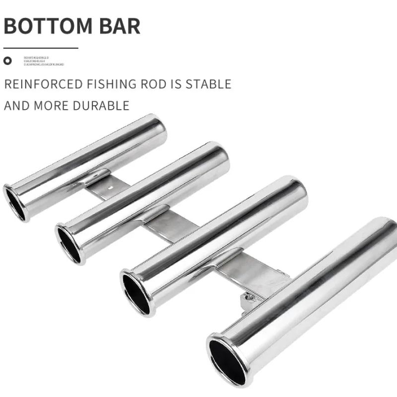 Stainless Steel 4 Tubes Rod Ho - Fishing Rod Holder review and price