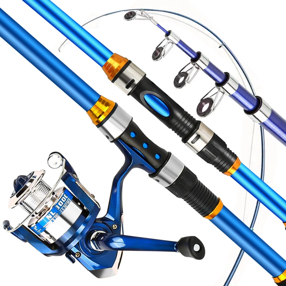 2.1-3.6M Telescopic Glass Fibe - Fishing Rod Combo review and price