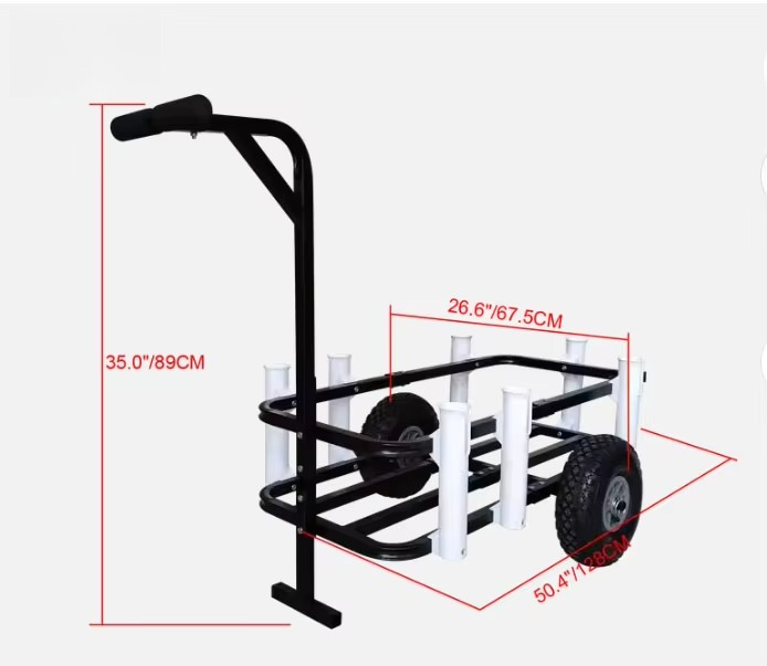 Collapsible Wagon Beach Wagon  - Fishing Rod Holder review and price