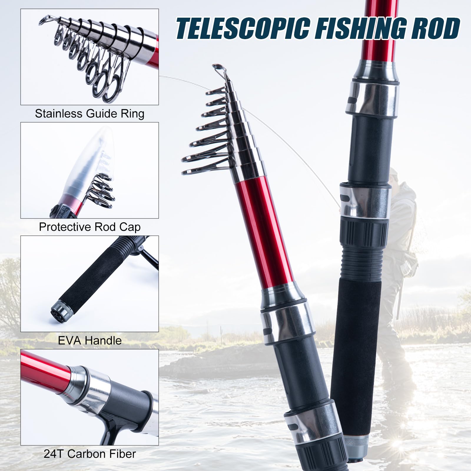 Goture 2Pcs Fishing Rod and 2P - Fishing Rod Combo review and price