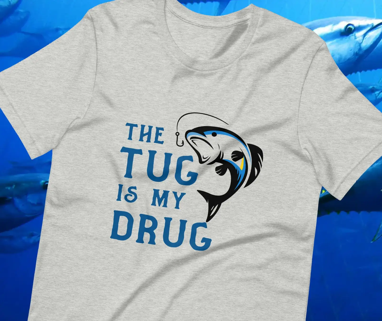 The Tug Is My Drug T Shirt Fis - Fishing Rod Boat review and price