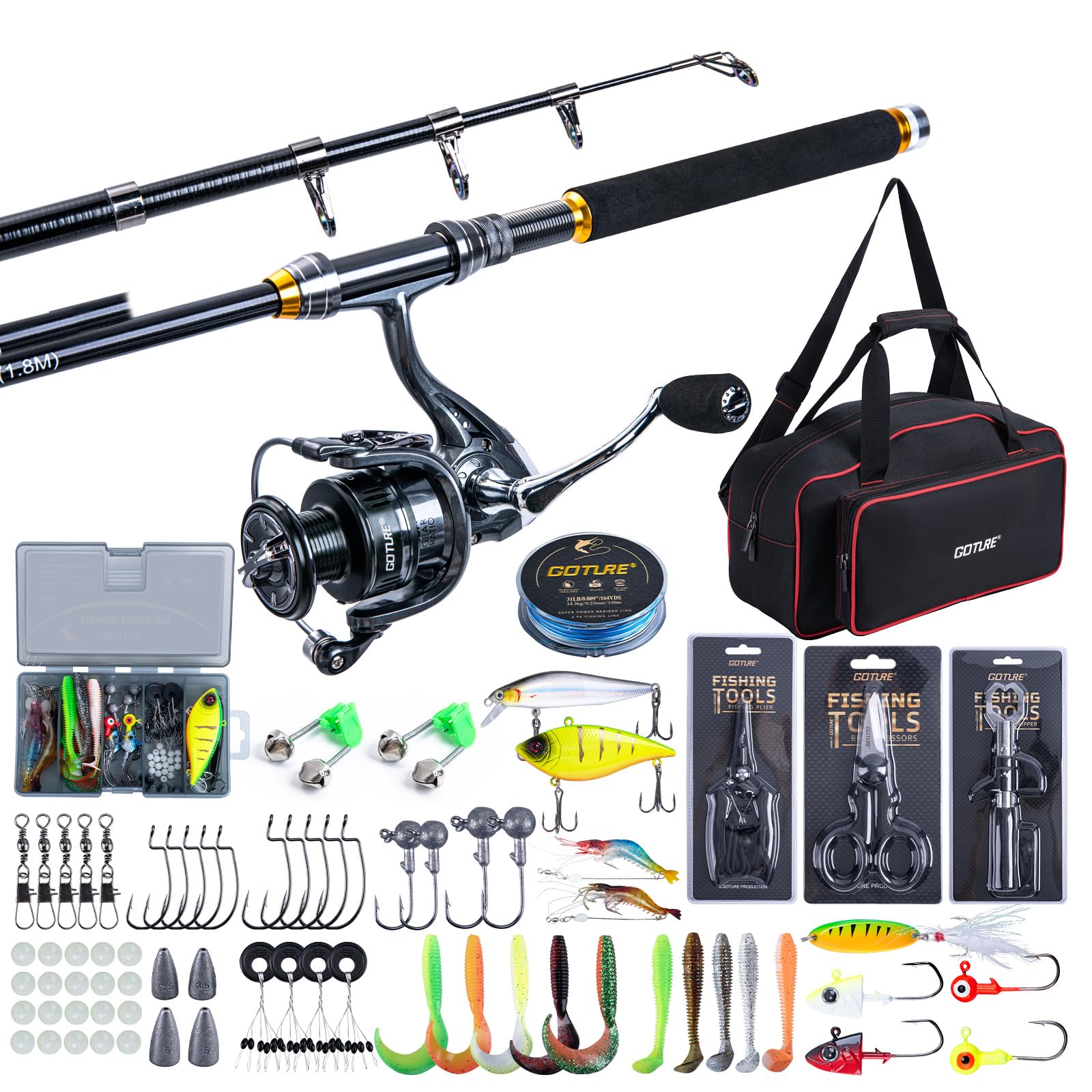 Goture Fishing Telescopic Rod  - Fishing Rod Combo review and price