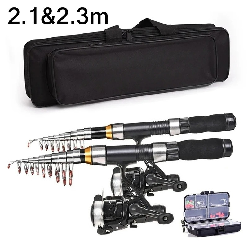 BRAVMAK 2.1/ 2.3 mTelescopic F - Fishing Rod Carbon Fiber review and price